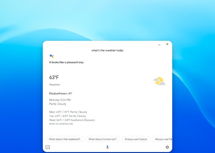 Chrome OS Google Assistant
