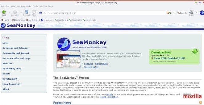 sea monkey web browser