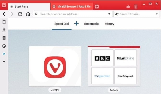 vivaldi browser in Linux