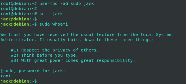 add a user to sudoers group