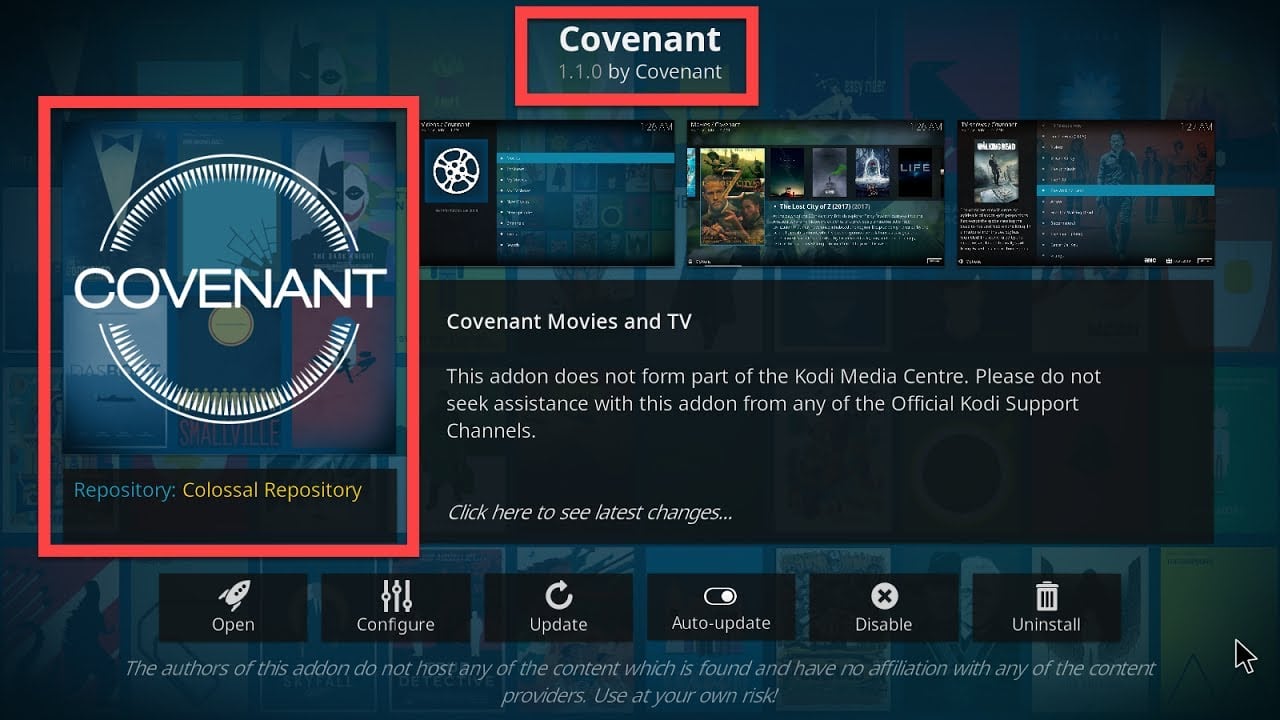 addon Covenant