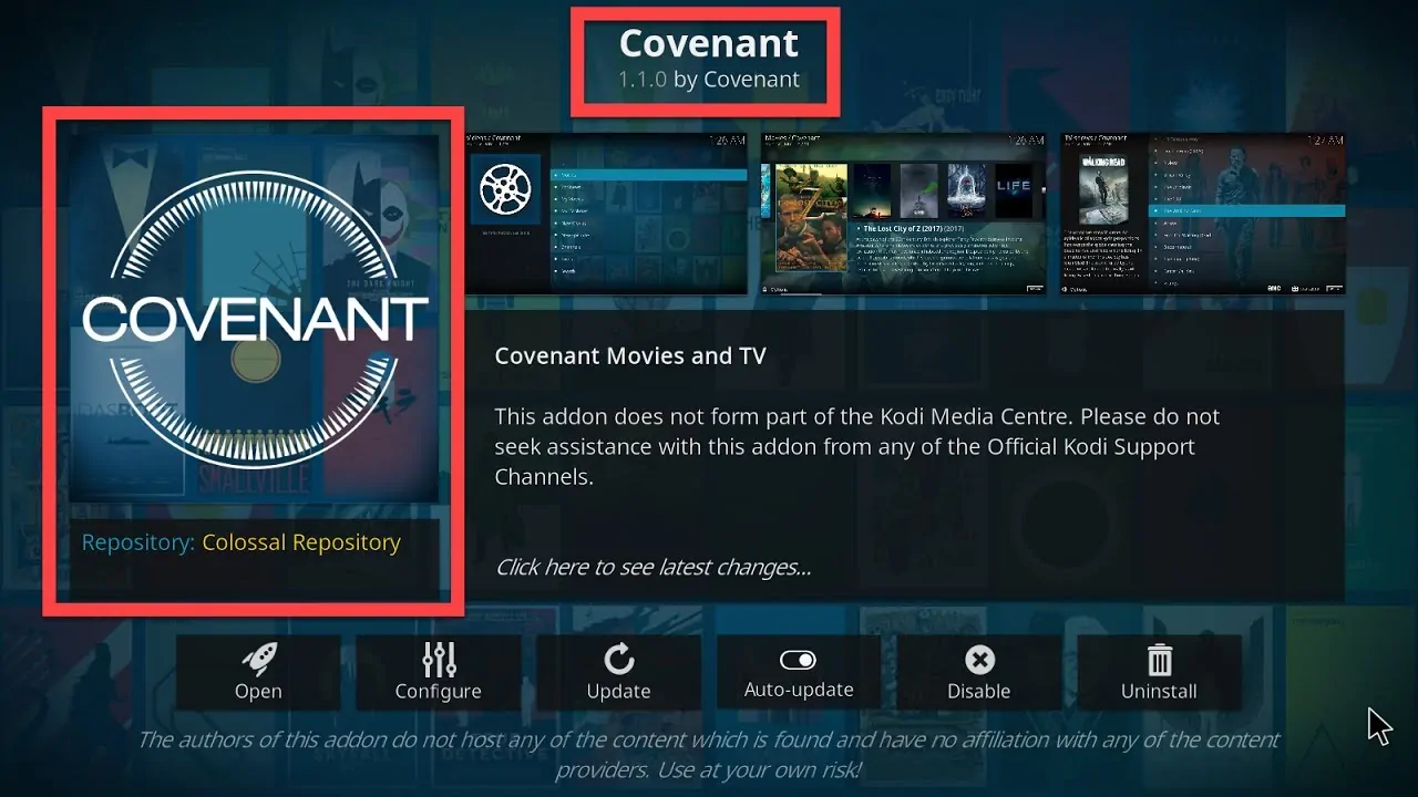 addon Covenant