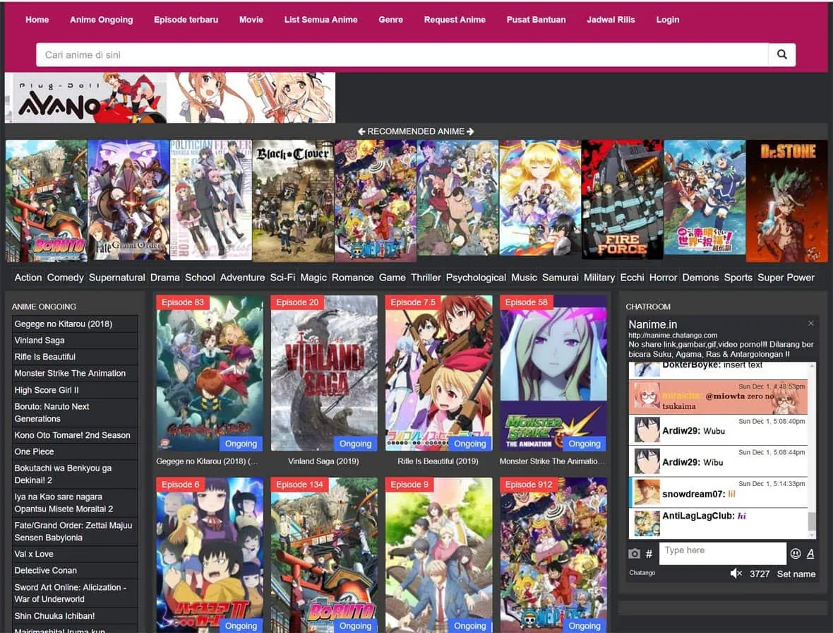 20 Best Nanime Alternatives Sites Nonton Streaming Anime - Techolac