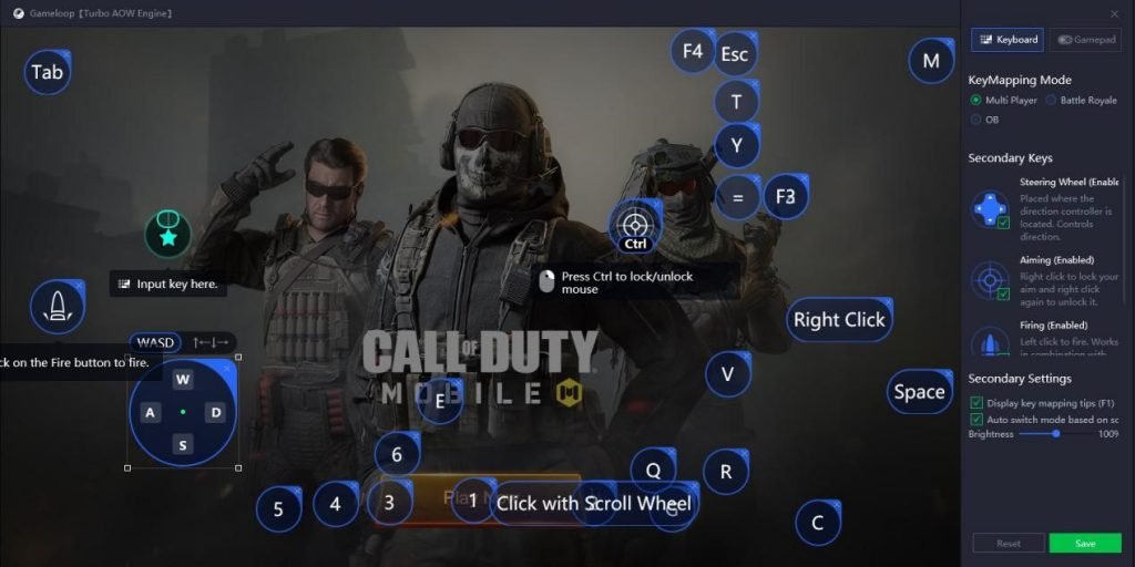gameloop cod mobile controller