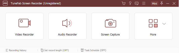 TuneFab Screen Recorder Main