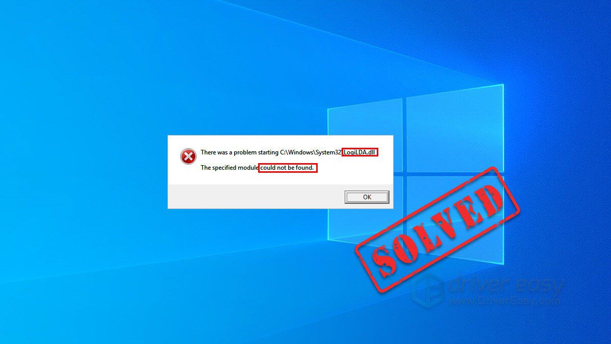 Указанный модуль. Logilda.dll не найден указанный модуль Windows 10. System32/Logilda.dll Error.