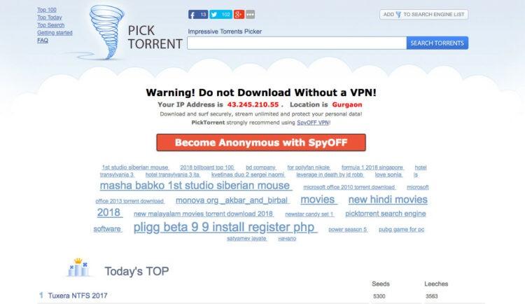 Picktorrent Proxy