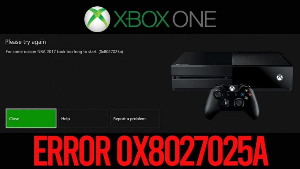 xbox error code 0x8027025a