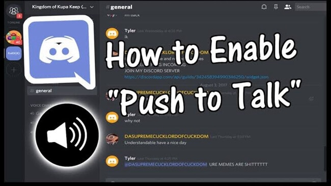 push to talk discord