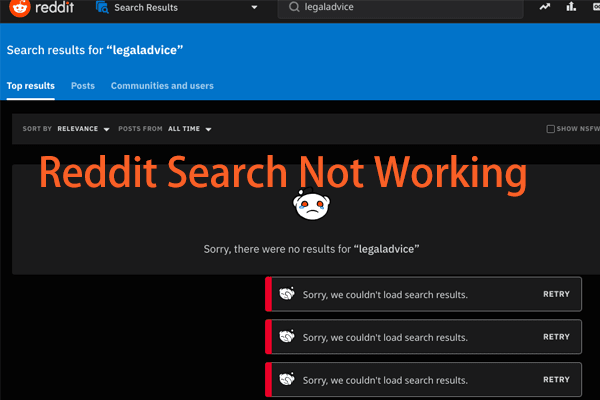 reddit search not working