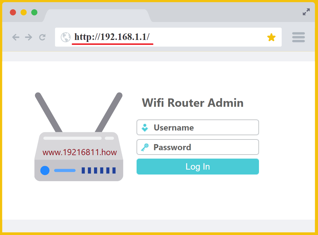 Cum mă conectez la IP -ul meu de router din 192.168 1.1?