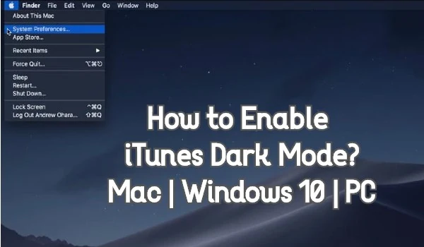 itunes dark mode windows 10