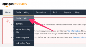 amazon affiliate commissions