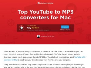 free youtube to mp3 converters