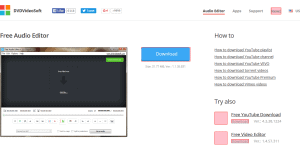 DVDVideoSoft Free Audio Editor
