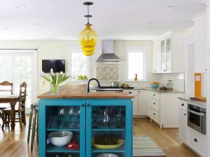 Butcher Block Countertop Warms up a Modern Kitchen