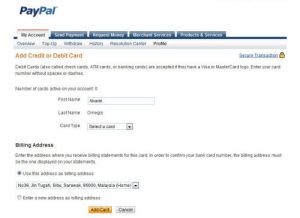 How to utilize a charge card with PayPal?