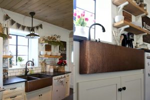 Hammered Copper Apron-Front Sink