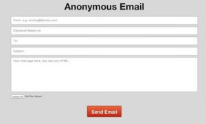 The Anonymous Email 