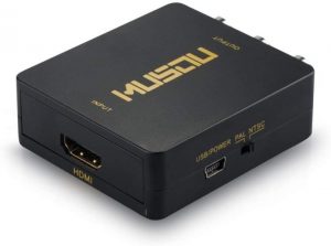 Musou 1080P HDMI to RCA Composite AV Video & Audio Converter