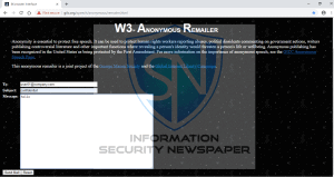 W3 Anonymous Remailer 