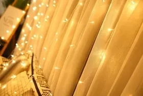 Best Curtain: SupplyFlora LED Window Curtain Lights