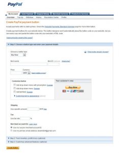 How to create a PayPal payment button?