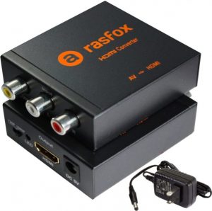 Rasfox Powered AV/RCA to HDMI Converter