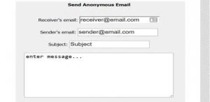 Send Anonymous Email