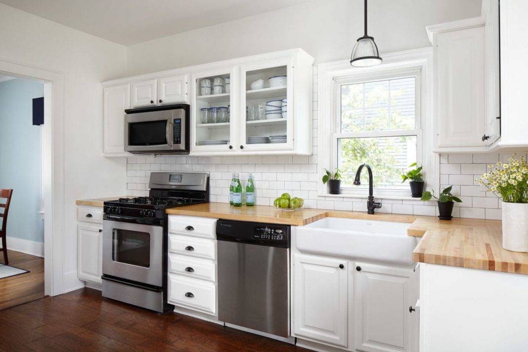 butcher block kitchen high table