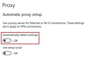 disable proxy windows