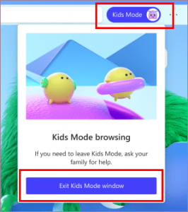 kids mode edge