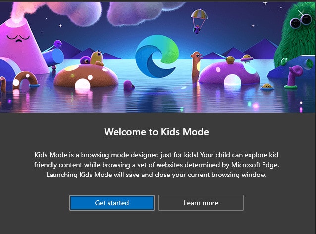 kids mode edge