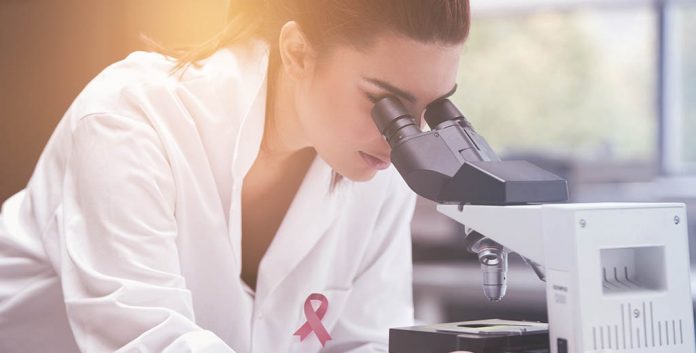 Composite image of breast cancer awareness ribbon