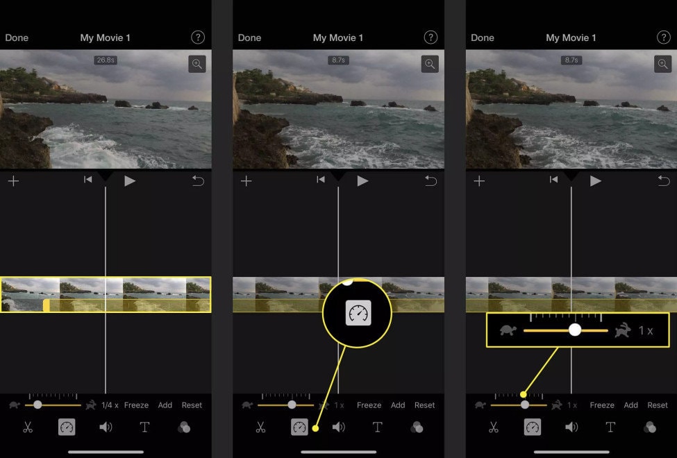 How to use iMovie on iPhone to change video speed