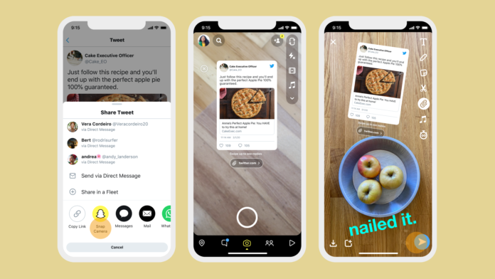 Snapchat-Twitter Twitter screenshots on Instagram