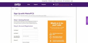 metro pcs com login