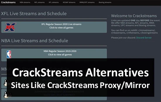 CrackStreams Shut Down? Best Crack Streams Alternatives Sites