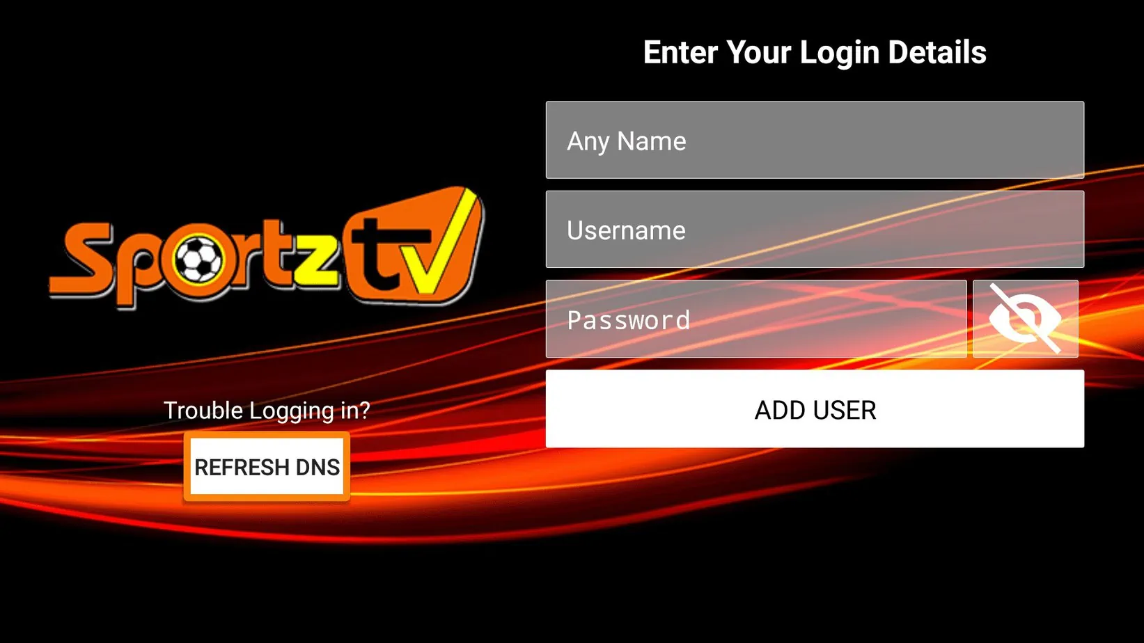 sportz tv login