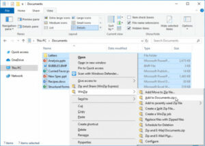 Open rar files with WinZip