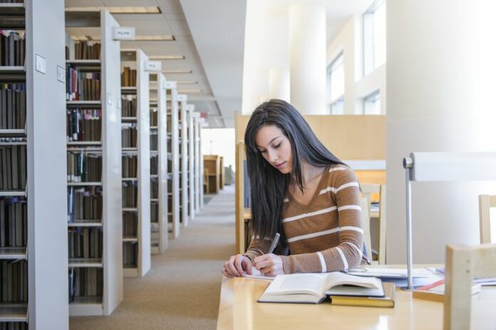 student-working