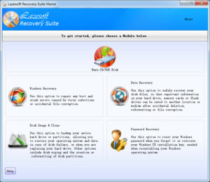 Lazesoft Recovery Suite Home