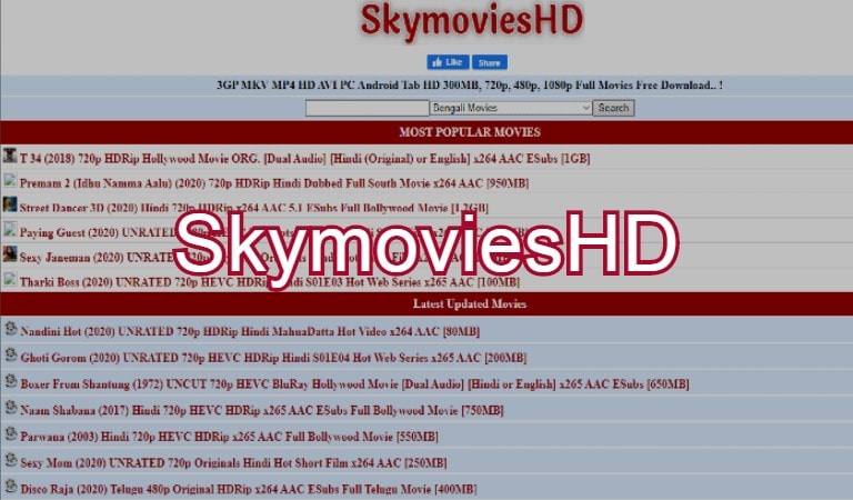 Download HD Bollywood, English, South Indian Movies From Skymovies Website  2022 - Techolac