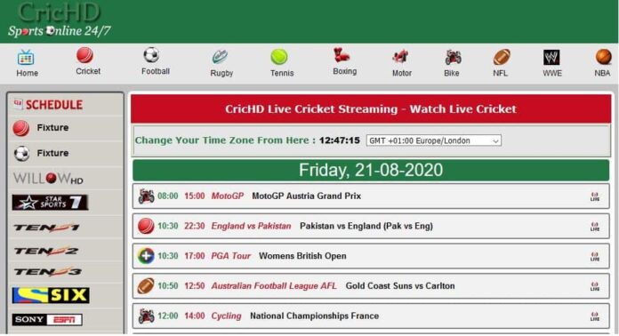 Top 23 Best CricHD Alternatives To Watch Cricket Live Online CricHD Alternatives