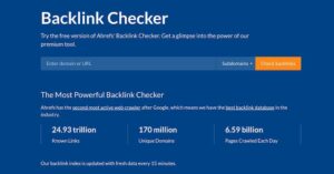 Ahrefs Backlink Checker