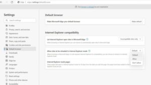 compatibility view settings edge