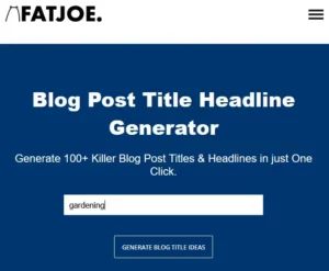 FATJOE BLOG POST TITLE HEADLINE GENERATOR