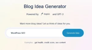 TOPIC BLOG IDEAS GENERATOR