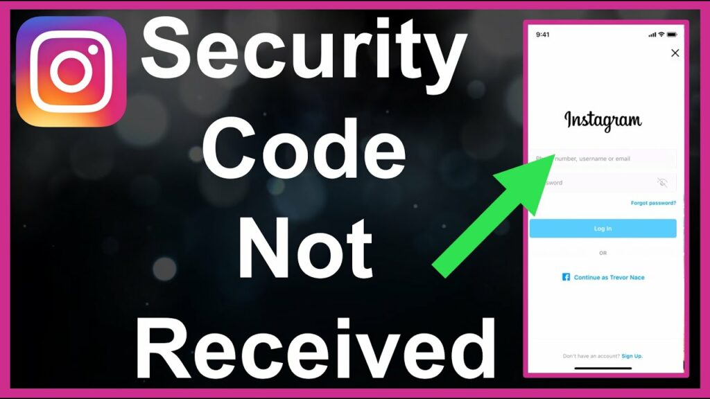 Instagram not sending a security code fix