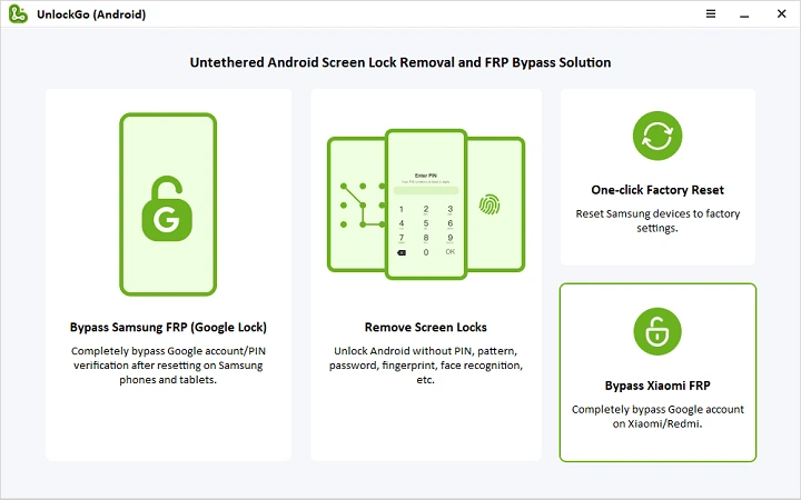 Xiaomi Redmi Poco FRP bypass with UnlockGo (Android)